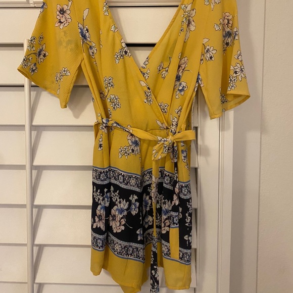Yellow Flower Romper - Picture 1 of 3
